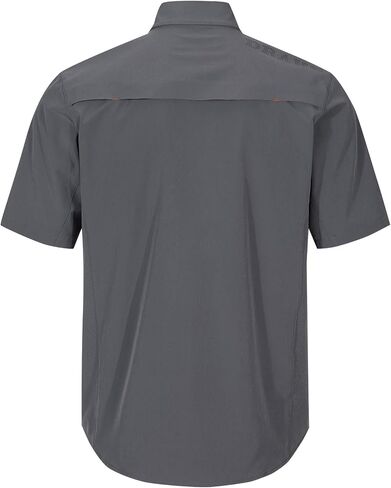 Drake Waterfowl Men's Lake Shore Performance Casual Moisture-Wicking Lightweight Breathable Solid Short Sleeve Buttoned Shirt in Saudi Arabia