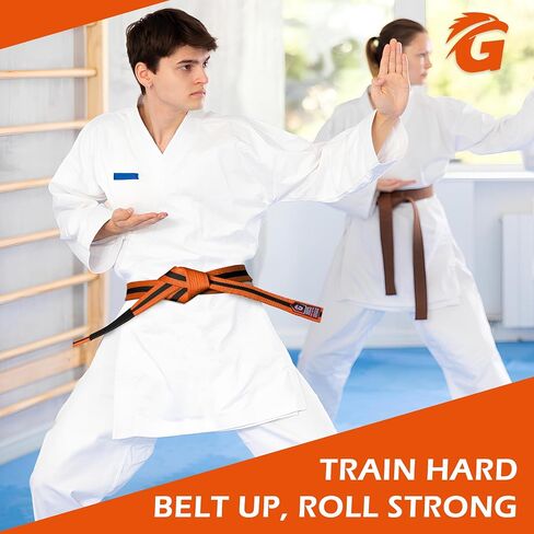 GOSPEL Sports Brazilian Jiu Jitsu Belts Preshurunk Martial Arts Youth BJJ Belts for Girls & Boys with BJJ Ranking Stripes in Saudi Arabia