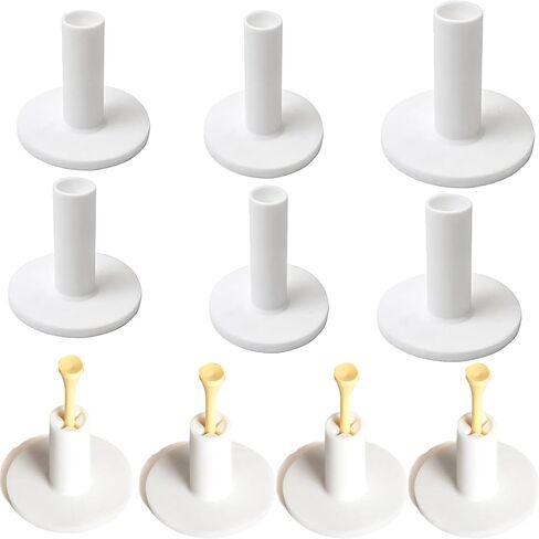 Rubber Golf Holder Set for Driving Range, Golf Rubber Tees Practice for Golf Hitting Mats Outdoor Indoor, 1.5 Inch Holder Tees, Universal with Artificial Turf Golf Mats in Saudi Arabia