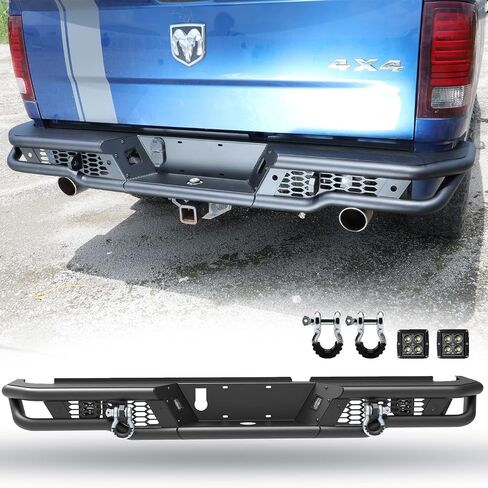 لوحة رافعة الصمام الأمامية للزلزات الصمامات لعام 2013-2018 Dodge Ram 1500 Pickup Truck & 2019-2023 RAM 1500 Classic (استبعاد WARLOCK) ، Pickup Offroad Front Group Plate & Winch Plate in Saudi Arabia
