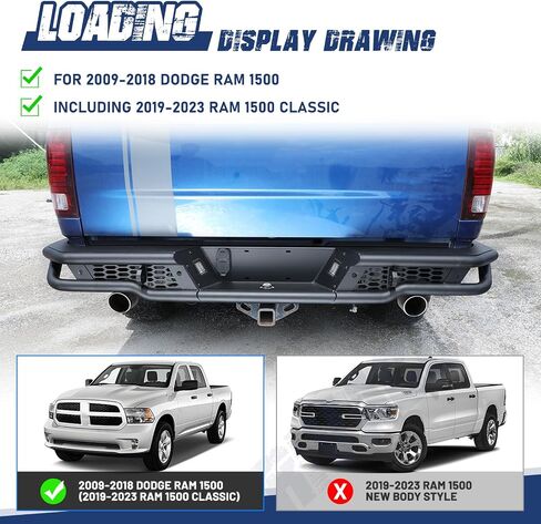 لوحة رافعة الصمام الأمامية للزلزات الصمامات لعام 2013-2018 Dodge Ram 1500 Pickup Truck & 2019-2023 RAM 1500 Classic (استبعاد WARLOCK) ، Pickup Offroad Front Group Plate & Winch Plate in Saudi Arabia