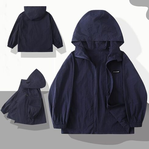 Kids Sun Protection Jacket UPF 50+ Zip-Up Hoodie lightweight Jackets for Boys or Girls 3-14 Years in Saudi Arabia