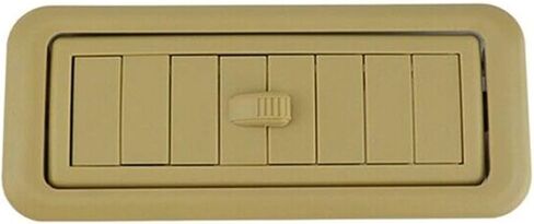 فتحات تكييف الهواء على السطح (2) مناسبة ل Toyota Land Cruiser L C 150 150 2010-2017 تركيب تكييف الهواء للسيارة (رمادي) in Kuwait