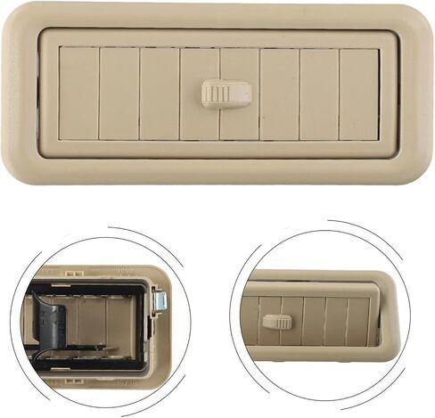 فتحات تكييف الهواء على السطح (2) مناسبة ل Toyota Land Cruiser L C 150 150 2010-2017 تركيب تكييف الهواء للسيارة (رمادي) in Kuwait