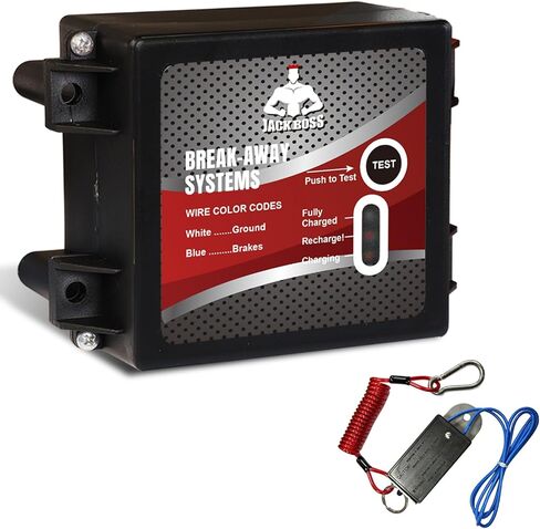 Trailer Brakes Breakaway Kit，12V Side Load Break-Away Controller System with Switch and LED Indicator，Universal Waterproof Trailer Brake Controller for Trailer Vehicle Automotive in Saudi Arabia
