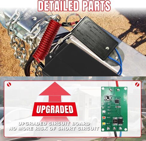 Trailer Brakes Breakaway Kit，12V Side Load Break-Away Controller System with Switch and LED Indicator，Universal Waterproof Trailer Brake Controller for Trailer Vehicle Automotive in Saudi Arabia