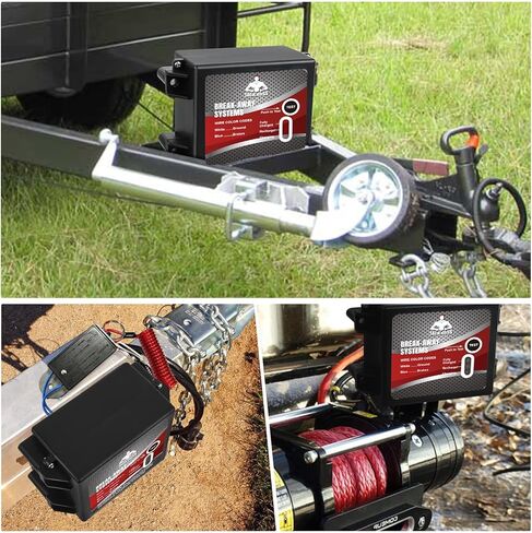 Trailer Brakes Breakaway Kit，12V Side Load Break-Away Controller System with Switch and LED Indicator，Universal Waterproof Trailer Brake Controller for Trailer Vehicle Automotive in Saudi Arabia