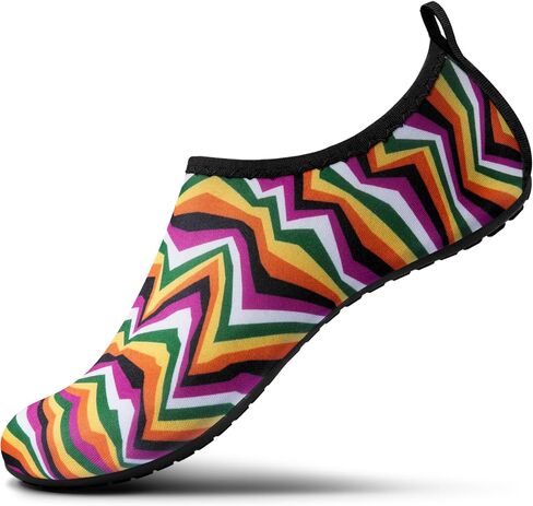 SEEKWAY Water Shoes Women Men Adult Quick-Dry Aqua Socks Barefoot Non Slip for Beach Swim River Pool Lake surf Black SK002(U) in Kuwait