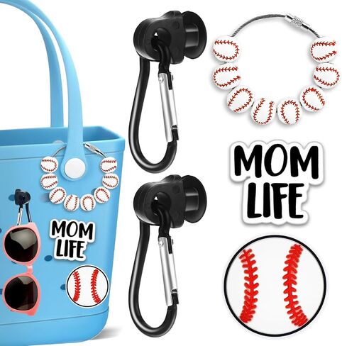 سحر الكرة الرياضية Momlife Hook حامل للاشتعال Bogg Bag Associory Tote Beach Bag Decoration Hook مجموعة البيسبول كرة القدم كرة القدم in Kuwait