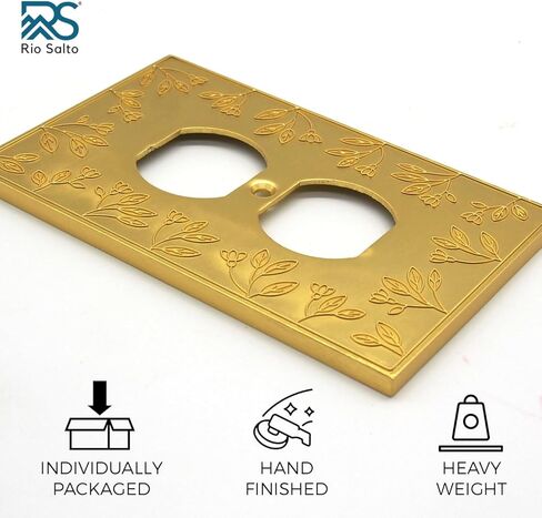 ريو سالتو المعادن الأزهار الزجاجية تغطية غطاء ضوء لوحة مفتاح لوحة مفتاح زهرة يغطي لوحات الجدار الذهب روك واحد ديكور ديكور 1-غانغ الروك (حزمة واحدة) in Kuwait