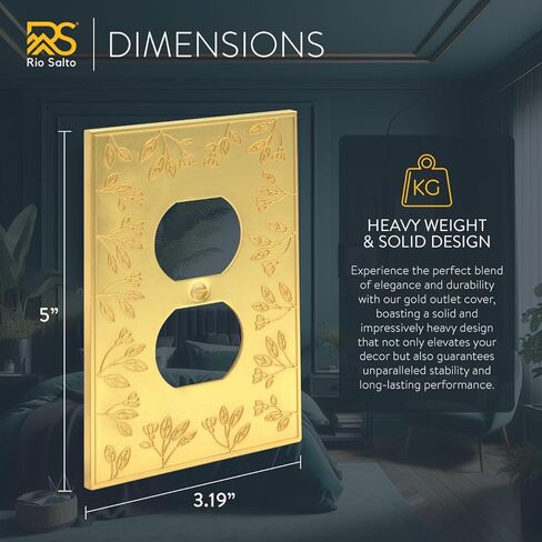 ريو سالتو المعادن الأزهار الزجاجية تغطية غطاء ضوء لوحة مفتاح لوحة مفتاح زهرة يغطي لوحات الجدار الذهب روك واحد ديكور ديكور 1-غانغ الروك (حزمة واحدة) in Kuwait