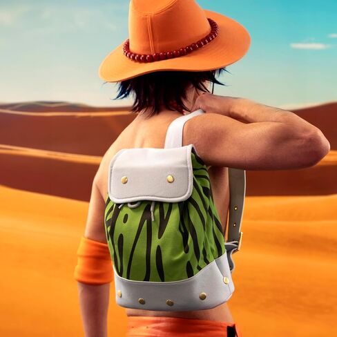 ABYSTYLE One Piece Replica Bag - Portgas D. Ace Green/Black Adjustable Anime Manga Cosplay Accessories Merch Gift in Saudi Arabia