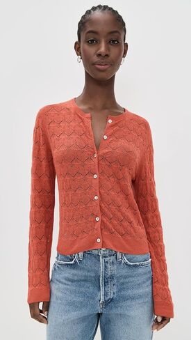 Vince Women's Lace Stitch Cardigan in Saudi Arabia