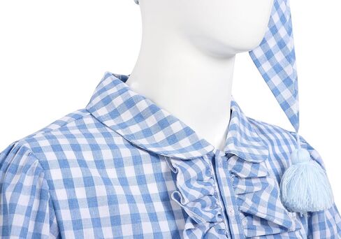3 Pcs Mens Funny Pajama Set Includes Nightgown Night Sleeping Hat and Glasses for Halloween Christmas in Saudi Arabia