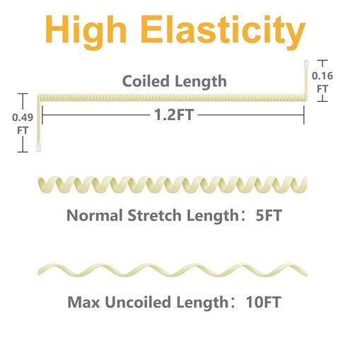 سلك هاتف Uvital بطول 25 قدمًا للخط الأرضي (ملفوف: 3 أقدام)، حزمة واحدة من سلك الهاتف الكريمي المتوافق مع هاتف IP من سلسلة Polycom VVX 300 301 310 311 350 400 401 410 411 500 501 600 601 1500 in Kuwait