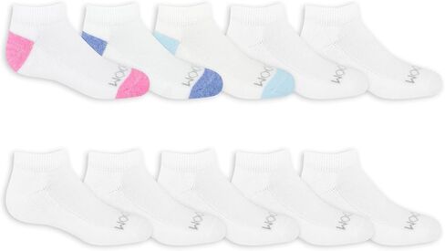 Fruit of the Loom Girls' Everyday Essential Soft Cushion Socks in Saudi Arabia