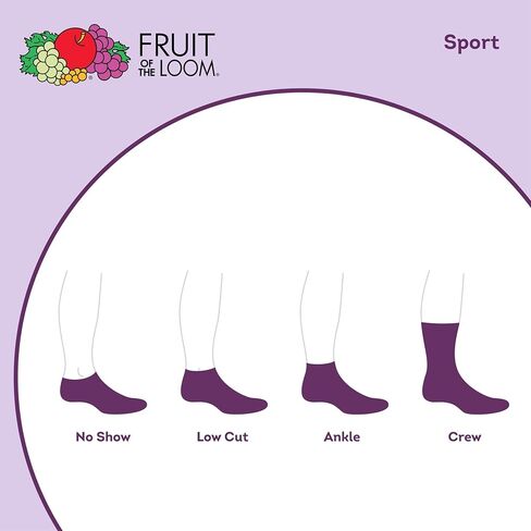 Fruit of the Loom Girls' Everyday Essential Soft Cushion Socks in Saudi Arabia