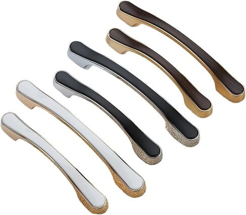 مجموعات مزدوجة من النحاس المصقول من الخشب الخشبي الأسود والأبيض والخزانات وخزائن الملابس والأدراج ومقابض الأبواب ومقابض زنك سبيكة صغيرة (6902 96 الذهب الأبيض) in Kuwait