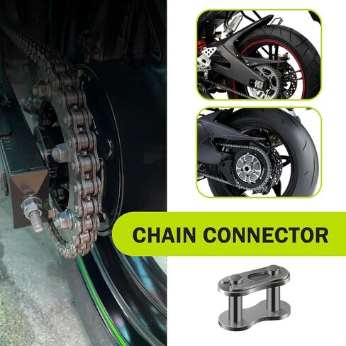 8 PCS Drive Chain Master Link Clip, Heavy Duty Rust-proof Roller Chain Connector, Bike Cross Master Link Connector Repair Accessories, for Motorcycles Bikes Scooters ATVs (Black #428) in Kuwait