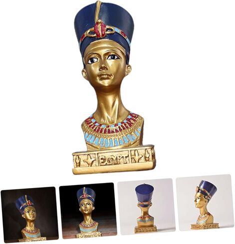 Eringogo مصري الملكة راتنج تمثال ديكور المنزل تمثال ديكور 10 بوصة النحت الزخرفية لغرفة المعيش in Saudi Arabia