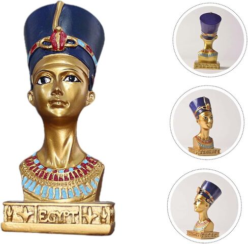 Eringogo مصري الملكة راتنج تمثال ديكور المنزل تمثال ديكور 10 بوصة النحت الزخرفية لغرفة المعيش in Saudi Arabia