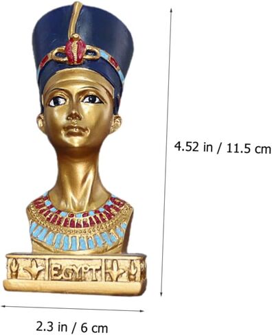 Eringogo مصري الملكة راتنج تمثال ديكور المنزل تمثال ديكور 10 بوصة النحت الزخرفية لغرفة المعيش in Saudi Arabia