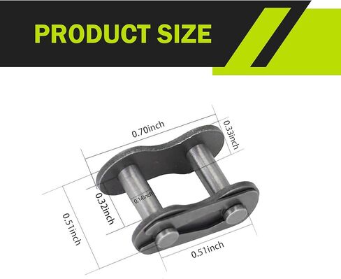 8 PCS Drive Chain Master Link Clip, Heavy Duty Rust-proof Roller Chain Connector, Bike Cross Master Link Connector Repair Accessories, for Motorcycles Bikes Scooters ATVs (Black #428) in Kuwait