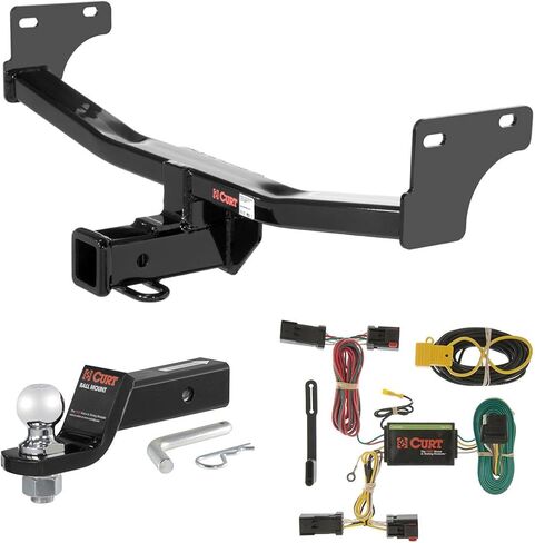 CURT Class 3 Trailer Hitch Tow Package with 2" Ball for 2011-2016 Jeep Compass in Saudi Arabia