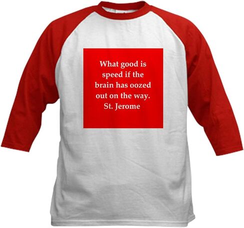 Cafepress 28 البيسبول جيرسي كيدز القطن القطن البيسبول ، 3/4 قميص راجلان كم. in Kuwait