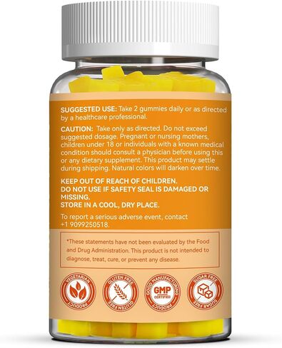 فيتامين B2 Gummies ، ملحق Riboflavin 400mg مع المغنيسيوم للبالغين ، B2 Gummies لتخفيف الصداع النصفي* ودعم الجهاز العصبي* ، غير المعدلة وراثيا ، نباتي - 60 تهم in Kuwait