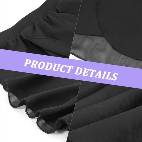 Ballet Dance Skirt Pull On Elastic Dance Wrap Skirt Chiffon Girls Ballerina Skirts for Training, Performance in Saudi Arabia