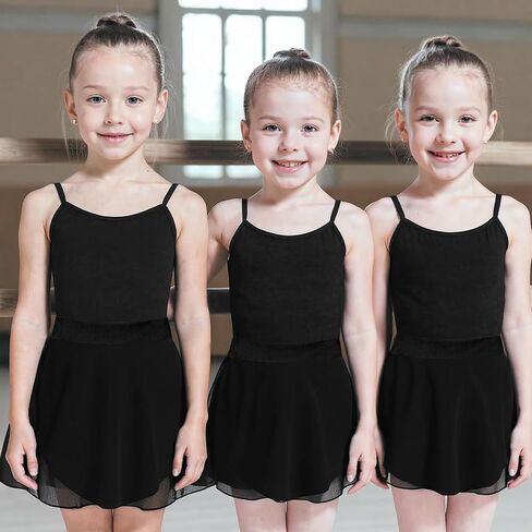 Ballet Dance Skirt Pull On Elastic Dance Wrap Skirt Chiffon Girls Ballerina Skirts for Training, Performance in Saudi Arabia
