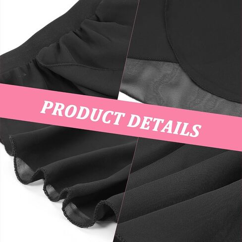 Ballet Dance Skirt Pull On Elastic Dance Wrap Skirt Chiffon Girls Ballerina Skirts for Training, Performance in Saudi Arabia