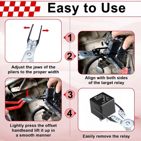 Relay Puller Pliers, Fuse Puller Tool for Car, Automotive Fuse Puller Tool, Car Electrical Disconnect Pliers, Car Electrical Remover Tool, Automotive Tools for Removing Relays Fuse on Vehicles in Saudi Arabia
