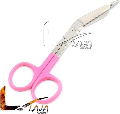 مجموعة متميزة جديدة من 6 أجهزة كمبيوتر مثالية انعكاس Taylor Hammer + Penllight + توليف شوكة C 256 + C 512 + C 128 + مقص ضمادة 5.5 "الوردي مقبض للاستخدام التعليمي in Saudi Arabia