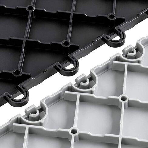 Speedway Looped Edge for Garage Floor Tile, 12 x 2.75-Inch, Black, 10-Piece Set in Kuwait