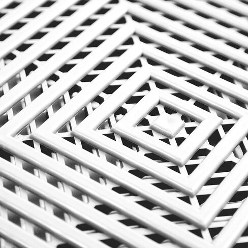 IncStores FlooringInc's Nitro 12"x12" Snap-Together Garage Flooring Tiles, Non-Slip Interlocking Plastic Floor Mat, Garage Organization & Storage, Vented, Midnight Black, 52 Tiles, 52 Sq/Ft in Kuwait