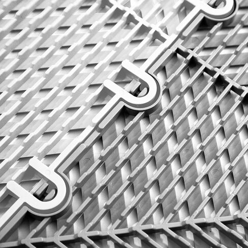 IncStores FlooringInc's Nitro 12"x12" Snap-Together Garage Flooring Tiles, Non-Slip Interlocking Plastic Floor Mat, Garage Organization & Storage, Vented, Midnight Black, 52 Tiles, 52 Sq/Ft in Kuwait