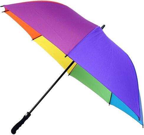 Parquet Rainbow Umbrella, Extra-Strong Golf Umbrella - Automatic Open, Windproof- Extra Strong & Large for 2 People, 1 & 2 Pack in Kuwait