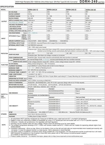 DDRH-240-12 DDRH-240-24 DDRH-240-32 DDRH-240-48 Switching Power Supply(DDRH-240-48) in Saudi Arabia