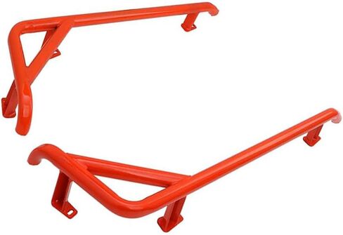 WRLWYRZR Nerf Bars Rock Sliders -Orange Side Step Tree Kickers | Fits 2014-2023 Polaris RZR 900 Trail, 900S, 1000S, 1000XP, Turbo (Orange) in Kuwait