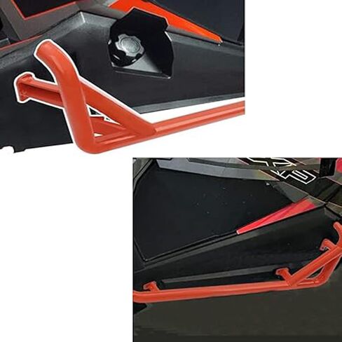 WRLWYRZR Nerf Bars Rock Sliders -Orange Side Step Tree Kickers | Fits 2014-2023 Polaris RZR 900 Trail, 900S, 1000S, 1000XP, Turbo (Orange) in Kuwait