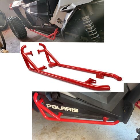 wrlwyrzr nerf الحانات الصخور sliders -orange الجانبية الخطوة kickers | يناسب 2014-2023 Polaris RZR 900 Trail ، 900s ، 1000s ، 1000xp ، Turbo (Orange) in Kuwait