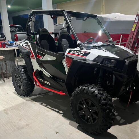 wrlwyrzr nerf الحانات الصخور sliders -orange الجانبية الخطوة kickers | يناسب 2014-2023 Polaris RZR 900 Trail ، 900s ، 1000s ، 1000xp ، Turbo (Orange) in Kuwait