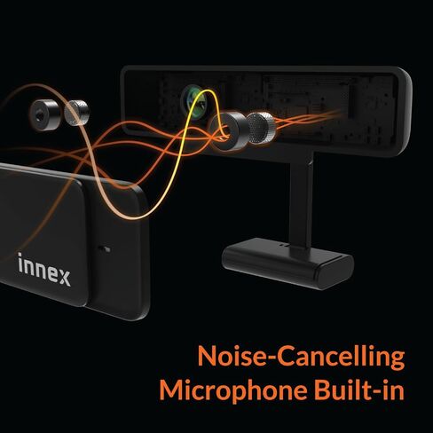 Innex C831 180° Panoramic 4K Wide Angle Webcam with Microphone, AI Facial Tracking for Windows, Mac, Easy Setup Conference Room Camera with Flexible View Angle for Meeting Room, Huddle Space in Saudi Arabia