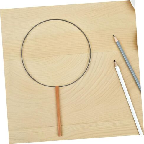 Veemoon 4Pcs DIY Hand Fan Frame Round Structure for Elegant Crafting Handle Design for Bridal Showers Hanfu Parties Versatile Decorative Use in Saudi Arabia