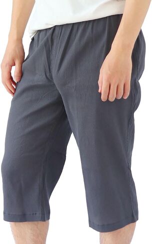 Men's Relaxed Pants, Steteco, Cotton 100% Underware, Cotton Crepe Traditional Fabric, Made in Japan in Saudi Arabia