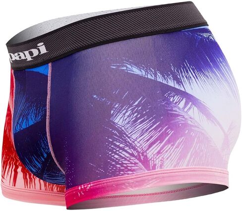 papi UMPA076 2PK Microflex Brazilian Trunks Color Tropical-Black Size XL in Saudi Arabia