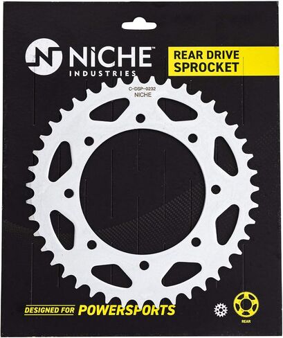 NICHE Drive Sprocket Chain Combo for Kawasaki KLR650 Front 15 Rear 43 Tooth 520V-X X-Ring 106 Links in Kuwait
