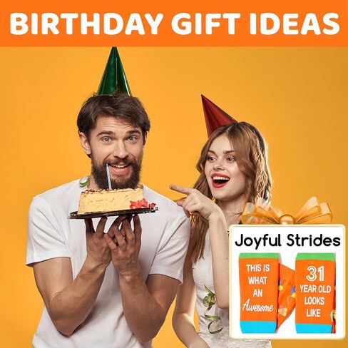 Zmart 31st Birthday Gifts for Women Men, Best Gifts for 31 Year Old Woman Man, 31 Year Old Gifts, Socks for Her Him Female Male in Saudi Arabia
